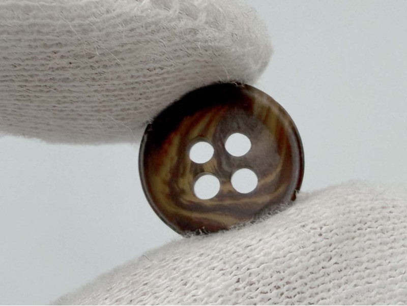 Ґудзик сорочковий, темно-коричневий, 200 шт (арт.35660-brwn)