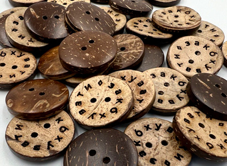 Пуговицы с гравированием