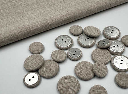 Пуговицы, обтянутые тканью